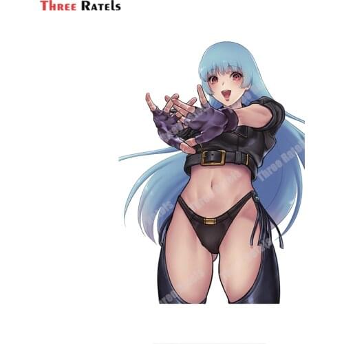 Three Ratels A835 Angel And Kula Diamond Fighters Car Stickers And Decals Funny Cute Girl For Passat B6 Waterproof Film