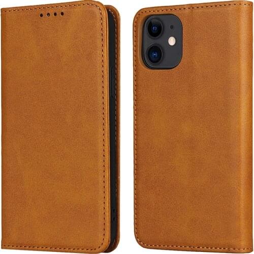 Suitable for iPhone12 Mobile Phone Case New iPhone12 Pro Max Calf Pattern Leather Case Apple 12 Flip Cover