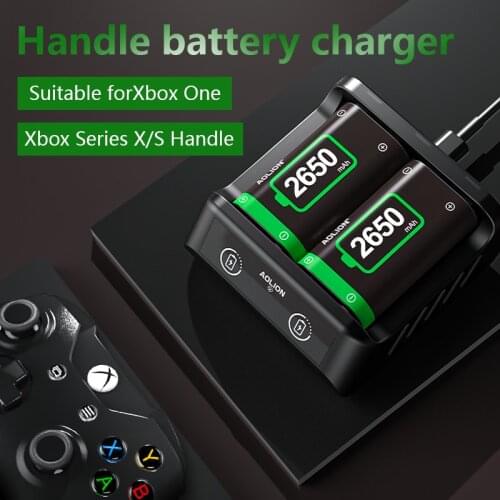 Fast Charger for XBOX ONE Series S X Dual Charging Dock 2PCS 2650mAh Rechargeable Battery Pack for Xbox One Elite/ S X Gamepa