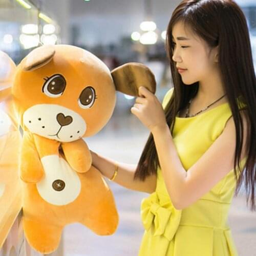 Fancytrader One Piece Anime Cartoon Dogs Toy 90cm Giant Stuffed Soft Animals Dog Pillow Doll 35''for Children Gifts