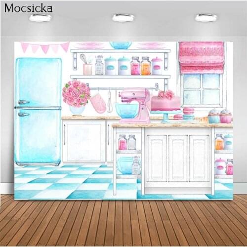 Mocsicka Baby Shower Background Open Kitchen Decor Style Child Portrait Photo Background Photography Studio