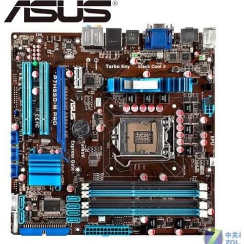 Desktop motherboard for ASUS P7H55D-M PRO mainboard DDR3 LGA 1156 boardsUSB2.0 HDMI VGA DVI 16GB H55