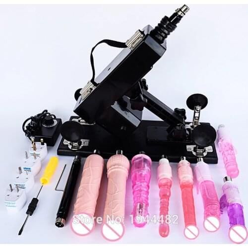 New Sex Machine Female Masturbation Pumping Gun Vibrator Automatic Retractable Sex Machines For Women With Dildos Anal Plug