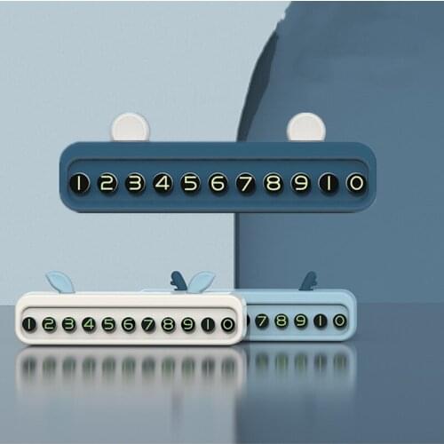 New temporary parking card parking card number phone number parking lot number parking phone car interior product accessories