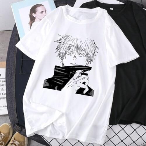 2021 New Jujutsu Kaisen T Shirt Women Cartoon Japanese Kawaii Tee Summer Anime Gothic Aesthetic Tshirt Funny Yuji Itadori Shor