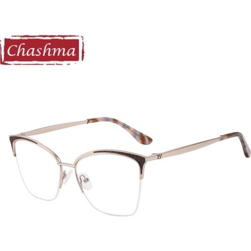 Chashma Spring Hinge Eyeglass Girl Cat Eye Fashion Trend Optical Frame Eyewear Student Prescription Glasses Women Spectacle
