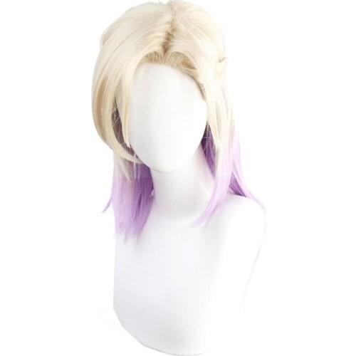 Anime Twisted Wonderland Cosplay Vil Wig Halloween Carnival Wigs Cosplay Prop+Free Wig Cap