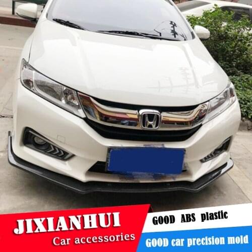 For Honda City Front shovel Body kit spoiler 2015-2017 City ABS Rear lip rear spoiler front Bumper Diffuser Protector