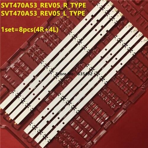 LED Backlight Lamp strip 8 lamp for Toshiba 47"TV 47L6353DB 47L6453DB SVT470A53_REV05_R SVT470A53_REV05_L LC480DUJ-SGE1