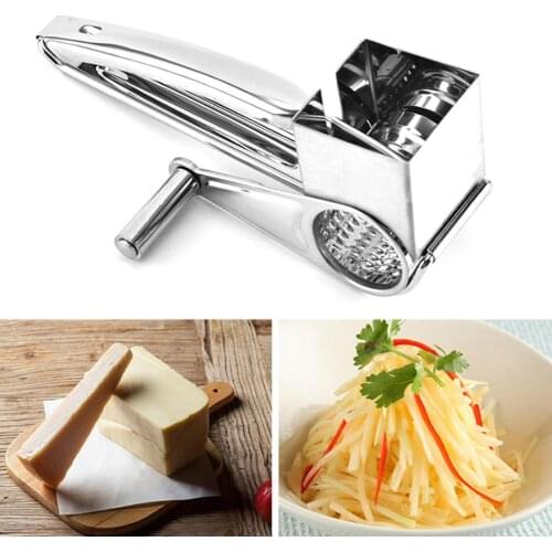 1PC Chocolate Cutter Stainless Steel Hand-Cranked Rotary Slicer Multifunction Cheese Grater Ginger Shredder Kitchen Tool