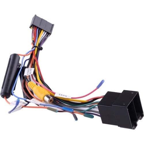 Universal Car Stereo Radio Wiring Harness Cable Connector Adapter Accessories Black for standard audio system Android ISO