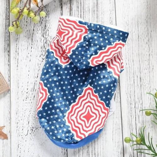 On Sale Blue Dog Clothes Pet Outfit Warm XS S M Hoodie Costumes Two Legs Sweatshirt For Cat Small Animal Puppy Sweater Chihuahua