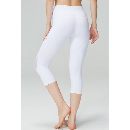 Womens Mesh Workout High Waist Yoga Pants