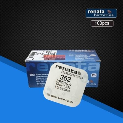 100pack Renata LONG LASTING 362 SR721SW V362 62 AG11 Watch Battery