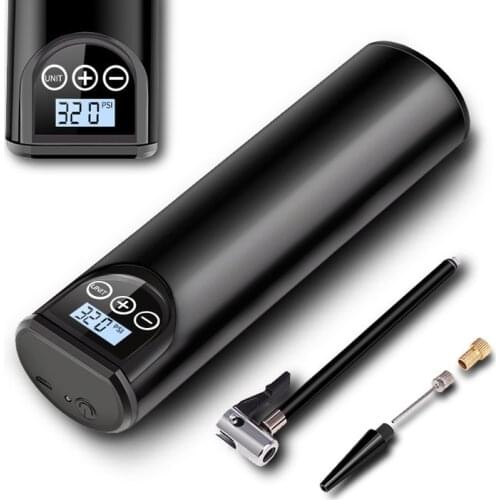 12V 150PSI Rechargeable Air Pump Tire Inflator Cordless Portable Compressor Digital Car Tyre Pump for Car Bicycle Tires Balls