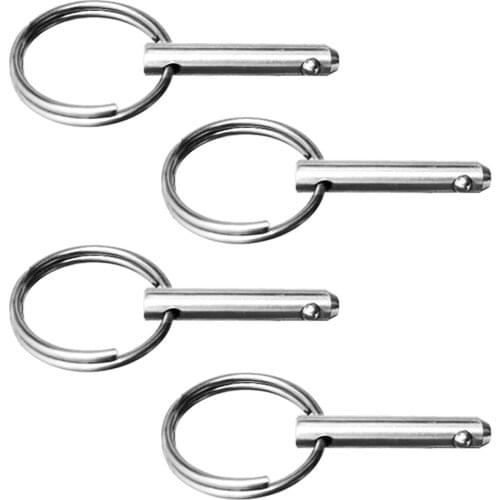 4pcs Deck Hinge Quick Release Pins Stainless Steel Marine Bimini Top Fitting