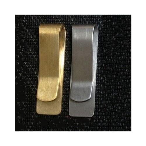 5PSCThickened Stainless Steel Wallet Pure Copper Banknote Clip Excellent Metal Paper Clip Low Price Clearance Sale 5CM*2CM*1.5CM