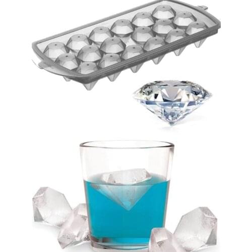 Diamond Shaped Ice Mold 18'li Easy Use Water Alcohol Meşrubat Mould