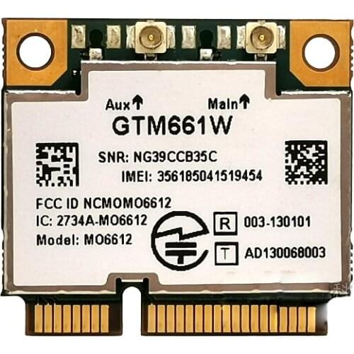 Option GTM661W 3G wireless module half height mini pcie card for tablet computer laptop Global 2G / 3G coverage GSM GPRS EDGE