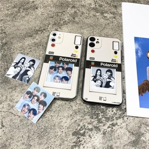 DIY photo Clear soft Case For iPhone 11 12 Pro Max mini 7 8 6 6S Plus XR X XS MAX se silicone phone Cover Korean group fundas