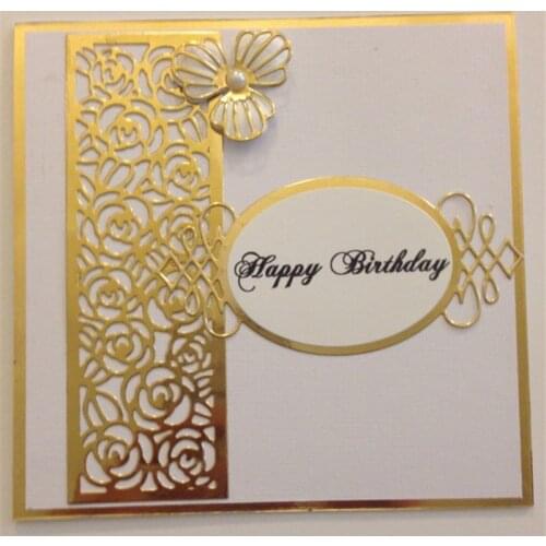 Ornate Label Metal Cutting Dies Stencil Scrapbooking Photo Album Card Paper Embossing Craft DIY