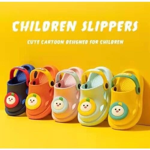 Baby Hole Shoes Childrens Slippers Summer Baby Non-slip Cute Indoor and Outdoor Beach Shoes Cartoon Clogs Kids Shoes For Girl