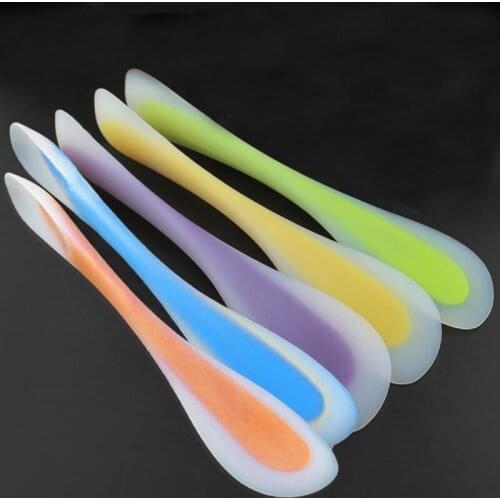 Cake Double Silicone Spatula Spoon Cookie Pastry Scraper Mixer Butter Scoop Baking Tools FBE3