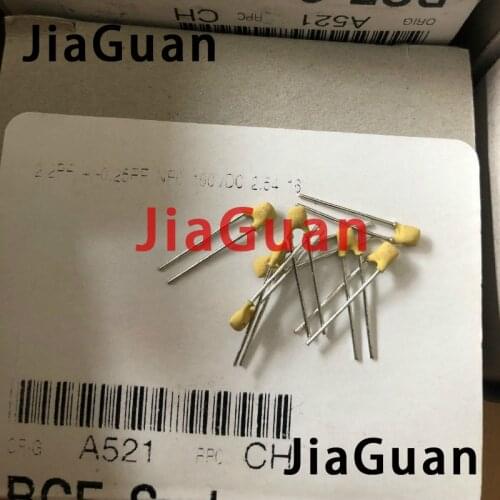 50PCS NEW BC 100V2.2P 2.2PF NP0 p2.5mm silver film ceramic capacitor PH 2P2 100VDC high frequency hot sale 2.2PF/100V NPO