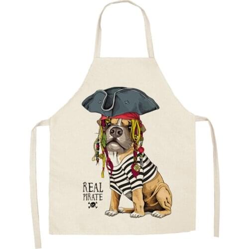 Creative dog pattern goods for home kitchen Men kitchen apron aprons for women Woman kitchen apron Apron for hairdresser barista