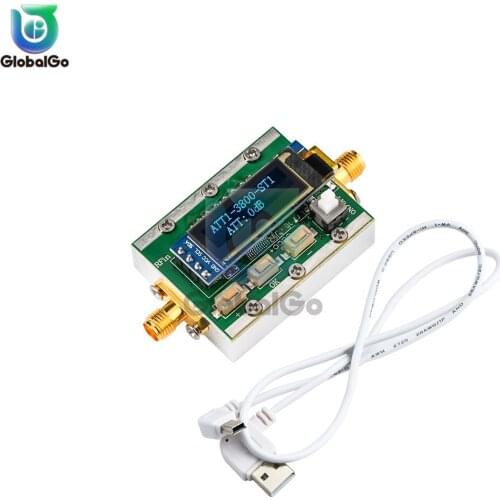 Mini 5V Power Supply Digital RF Programmable Attenuator 0-31dB adjustable 1dB Step/Back 1-3800MHz PC Controllable 20dBm