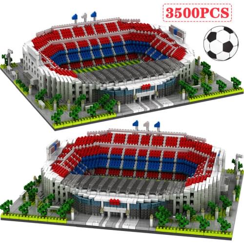 Mini Bricks Building Blocks Diamond Blocks Famous Architecture Football Soccer Field Soccer Camp Nou Signal Lduna Park Kid Toys