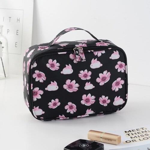 Fashion Lady Cosmetics Cosmetic bag Beautician storage bags kit large Capacity Women Makeup Box