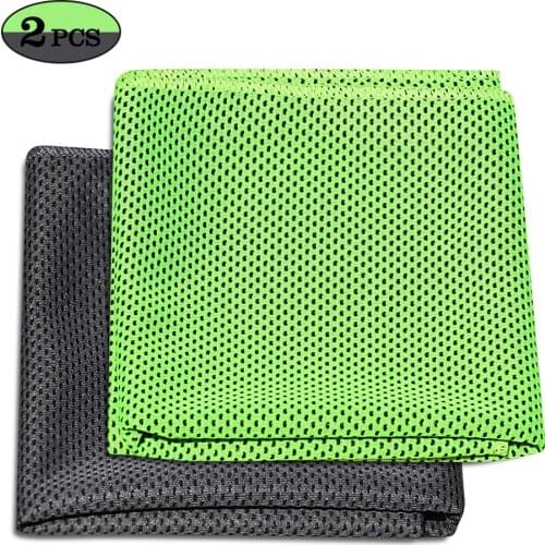 2 PCS Cooling Towel Soft Breathable Travel Ice Towel for Gym Fitness Workout Yoga Sport Running Camping Hiking