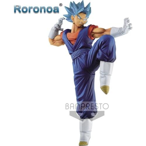 RORONOA Original Banpresto D B Z Goku FES VOL.14 SSGSS Vegetto Action Figure Collectible Model Toys Anime Figurines Brinquedos