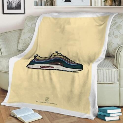 Airmax Sean Wotherspoon 3D Print Plush Blanket Throw On Sofa Home Decor Soft Warmth Washable Nap Blanket Dropshipping