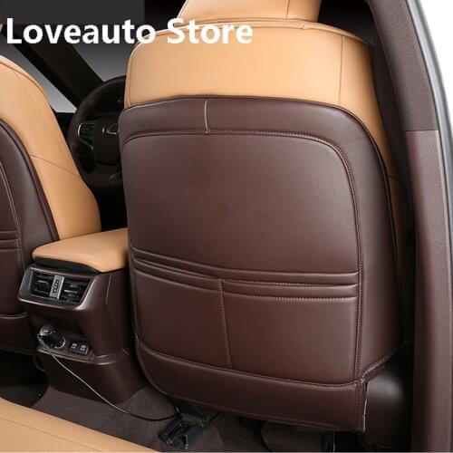 Car All Inclusive Rear Seat Anti-Kick Pad Rear Backrest Seats Cover for Lexus ES200 ES260 ES300h 2018 2019 2020 2021 Accessories