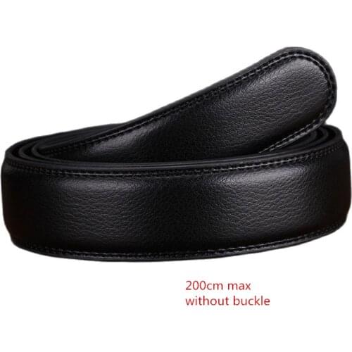 Mens Automatic Belt Strip Strip Plus big size Growing Yard Belt 140 150 160 180 200 Cm Long cowhide Belt without buckle