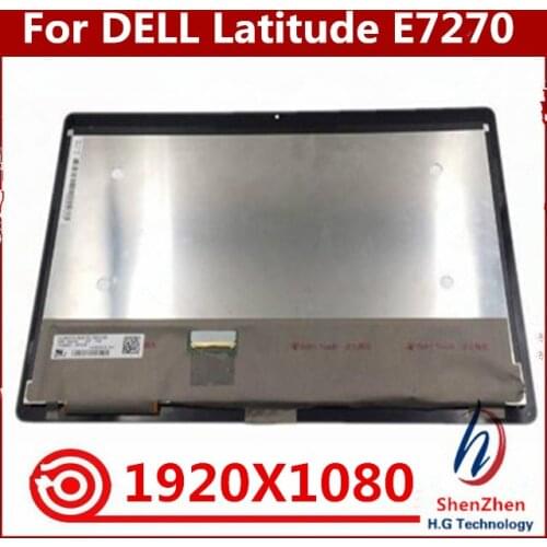 LCD Touch Screen Assembly For Dell Latitude E7270 Laptop Digitizer 12.5" FHD 1920x1080 LP125WF1-SPG1/G2/G3/G4 039DCW Replacement
