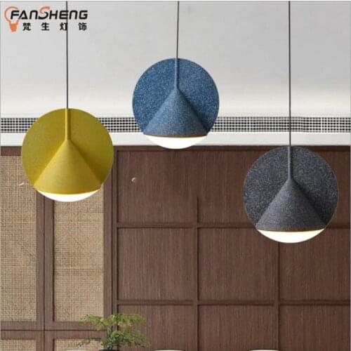 Nordic creative personality foam resin restaurant three lamps simple bedroom bedside designer single chandelier LED