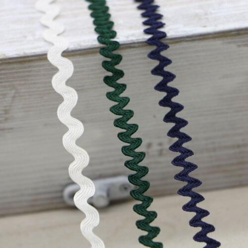 Random delivery mixed color 1cm wave lace DIY hand sewn clothes lace accessories