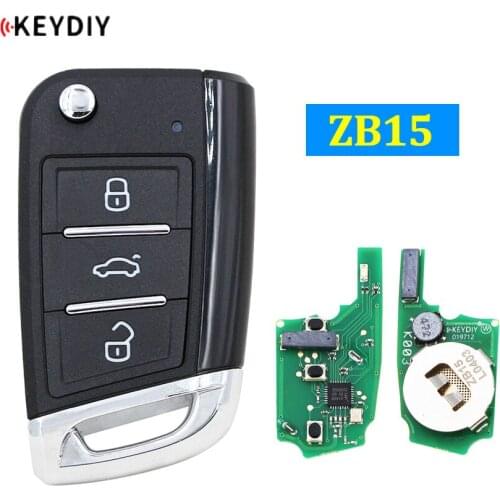KEYDIY ZB15 Universal 3 Buttons Smart Key for KD-X2 Car Key Remote Replacement Fit for More than 2000 Models