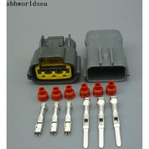 Worldgolden 2/5/30/100set 2.2mm female male sealed 3Pin Ignition Coil Connector sensor plugs Connectors 6098-0141 6195-0012