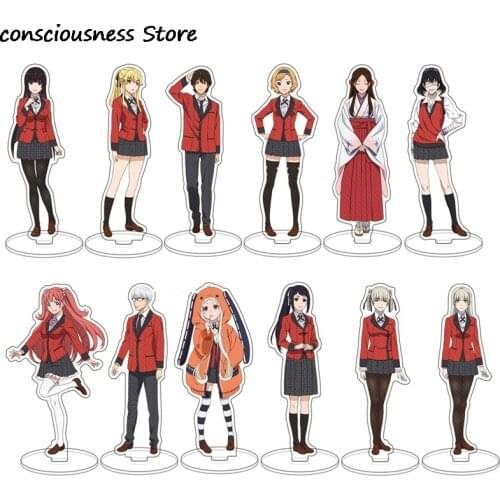 Japanese Anime Kakegurui Acrylic Figure Standing Hand-made Ornaments Office Desktopk Decoration