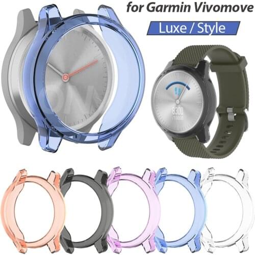 Protective case for Garmin Vivomove Luxe High Quality TPU cover slim Smart Watch bumper shell for Garmin Vivomove Style