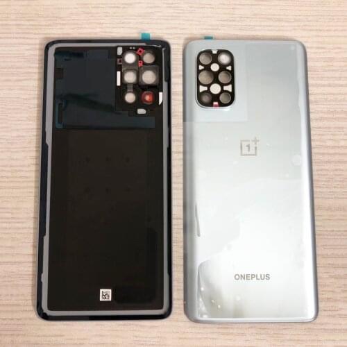 100% Original Glass Back Cover For OnePlus 8T+ 5G T‑Mobile / One Plus 8T Back Door Replacement Battery Case Rear Housing Cover