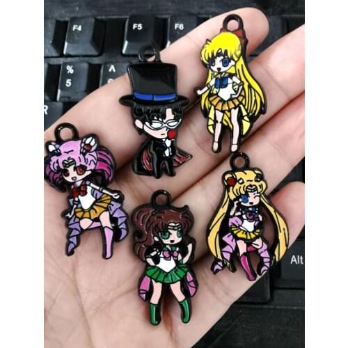 New 30 Pcs Anime Sailor Moon Charm Pendants DIY Jewelry Making A39