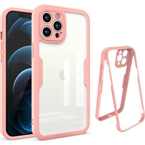 Dual Layer 360 Full Body Protection W/ Build-in Screen Protector Case For iPhone 11 12 Pro XR X Xs Max 8 7 Plus Shockproof Cover