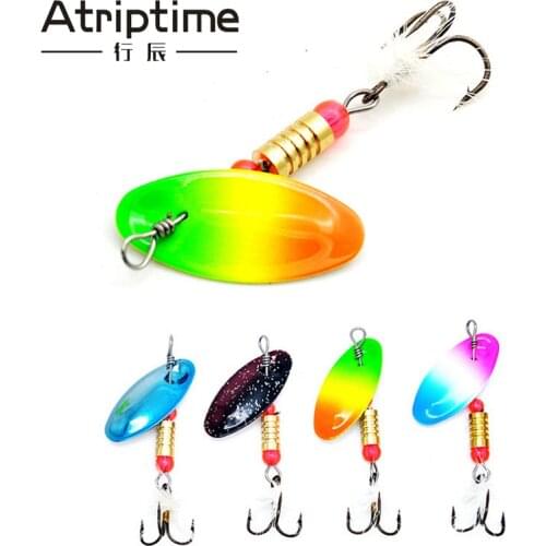 4pcs/lot Peche Spinner Fishing Lures Wobblers CrankBaits Jig Shone Metal Sequin Trout Spoon With Hooks for Carp Fishing Pesca