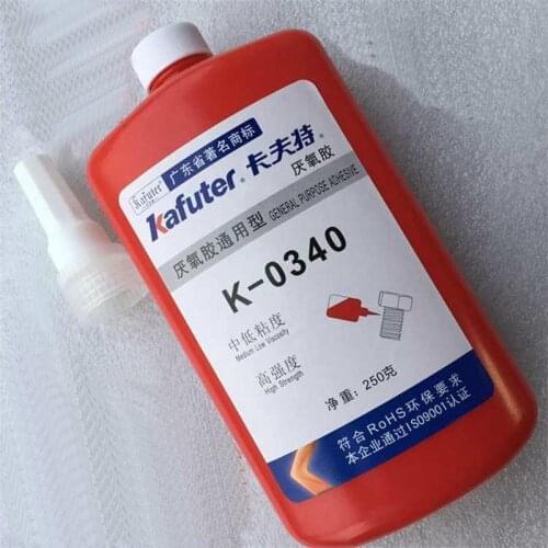 6pcs kafuter K-0340 250g thread locking fixative high strength thread locking adhesive anaerobic glue