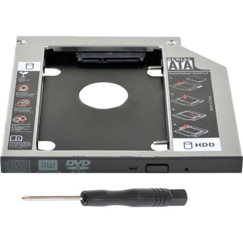 9.5mm 2nd SATA Hard Drive HDD SSD Enclosure Caddy for Lenovo Thinkpad T440p T540 T540p W540 W540p W541